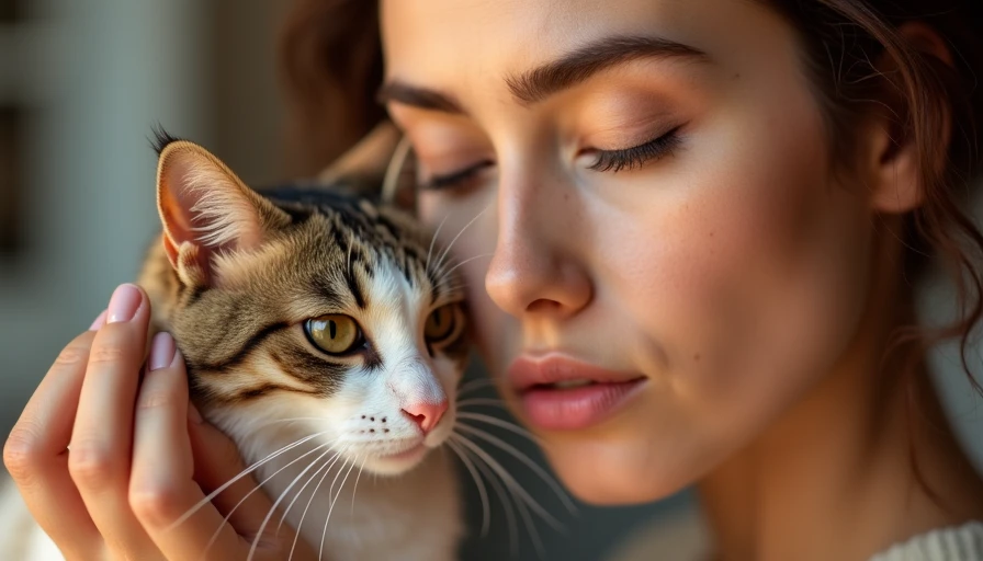 Visual context for cat care tips