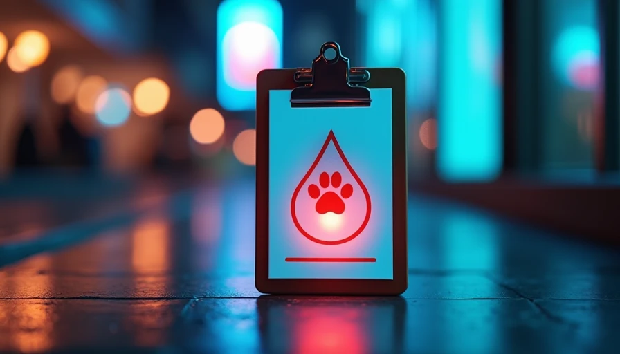 Illustration for bleeding poop dog